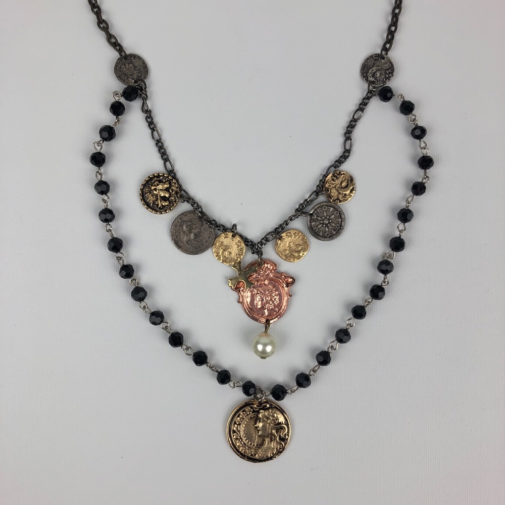 Vintage Tat2 Roman Coin Necklace - Picture 2 of 8